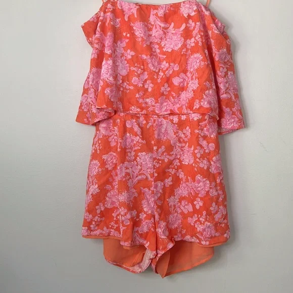 Do+Be Pink Papaya Pink Strap Back Romper - Picture 6 of 10